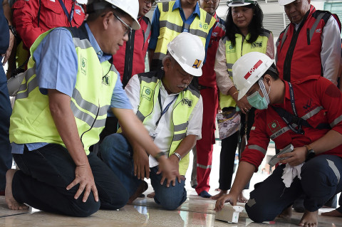 Menteri Basuki Tinjau Renovasi Masjid Istiqlal