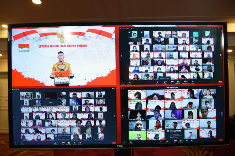 Upacara Virtual Sumpah Pemuda BEM Nusantara Pecahkan Rekor MURI