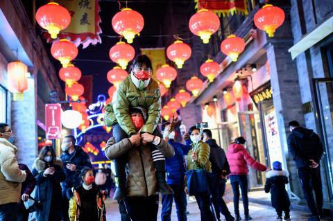Foto: Suasana Hari Pertama Libur Imlek di Beijing