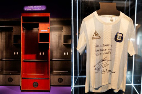Loker Kobe Bryant dan Jersei Maradona Dilelang