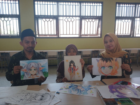 Gambar Anime Viral, Chaira Gemar Menggambar Sejak Kelas 3 SD