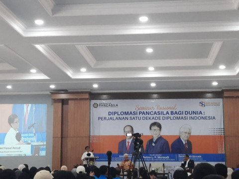 Retno Marsudi Berharap Mahasiswa Jadikan Pancasila Sebagai Kompas Bernegara