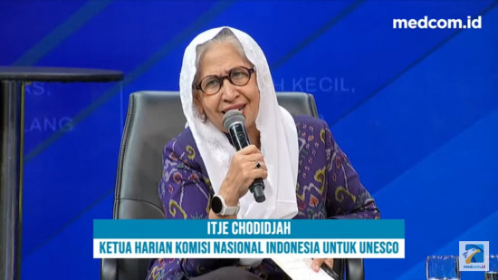 Ketua Harian Komisi Nasional Indonesia untuk UNESCO (KNIU), Itje Chodidjah. DOK YouTube Medcom