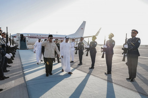 Presiden Prabowo Tiba di Abu Dhabi