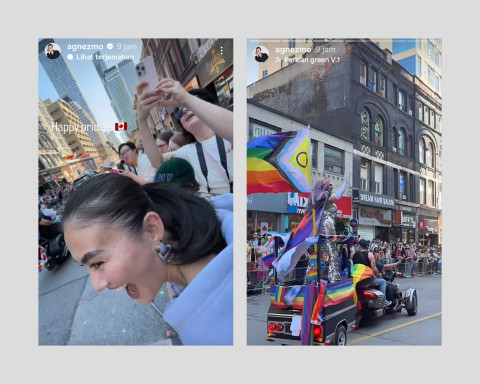 Agnez Mo Nonton Parade Pride Season Komunitas LGBT