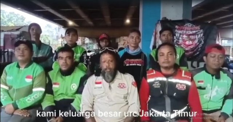 Beredar di Medsos Komunitas Ojol URC Jaktim Menyatakan Menarik Diri dari Demonstrasi