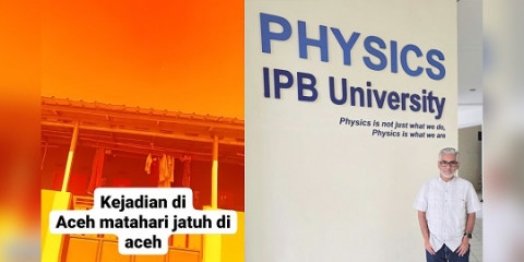 Viral Video 'Matahari Jatuh', Begini Penjelasan Dosen IPB