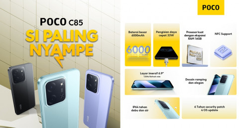 Poco C85 Resmi di Indonesia, Usung Fitur Lengkap di Kelas Sejutaan