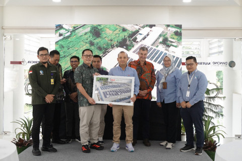 Danone SN Indonesia Resmikan Penggunaan PLTS Atap di Pabrik Prambanan
