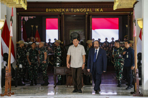 ​Surya Paloh Bertemu Menhan Sjafrie Sjamsoeddin