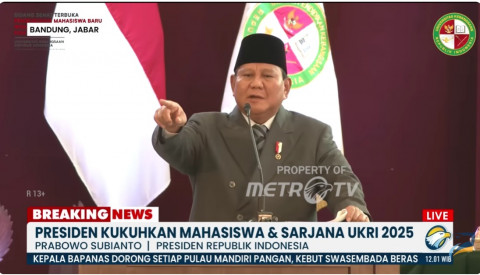 Puji Kepemimpinan Rektor Dasco, Presiden: UKRI Berjalan Sangat Pesat