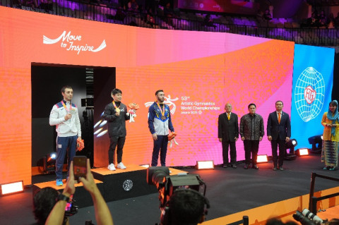 Indonesia Sukses Gelar Kejuaraan Dunia Gimnastik Artistik Ke-53