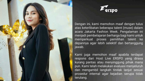 Erspo Kena Imbas Usai Gandeng Azizah Salsha di JFW 2026, Begini Kronologinya