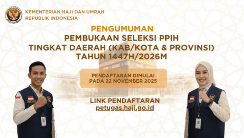 Pendaftaran Petugas Haji 2026 Dibuka, Cek Syarat dan Daftar di petugas.haji.go.id