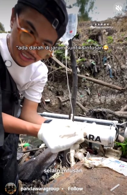 Salah Satu Anggota Pandawara Group Tertusuk Limbah Jarum Suntik, Harus Melakukan Apa Ya?