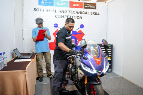 Peran Kontes Mekanik Menjaga Standar Pelayanan Bengkel Piaggio Indonesia