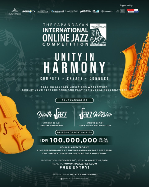 TPJC 2026 Kembali Hadir, Satukan Musisi Jazz Dunia lewat Unity in Harmony