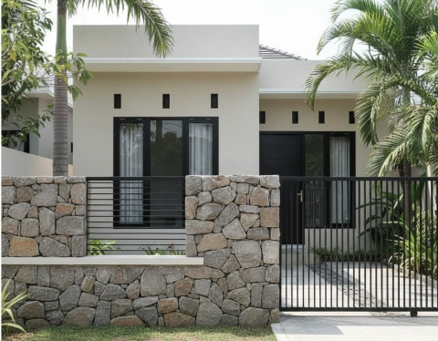 Pagar Batu Alam Jadi Favorit, Ini Model yang Paling Diminati