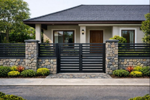 Berita Terpopuler Properti: Model Pagar dengan Batu Alam hingga Mesin Cuci 1 Tabung