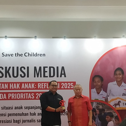 Pemred Metro TV Raih Penghargaan Jurnalis Sahabat Anak Award dari Save the Children