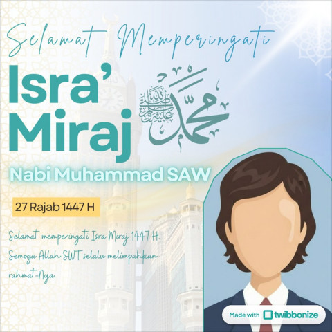 25 Link Twibbon Isra Mikraj 2026 Estetik, Yuk Bagikan di Medsos!