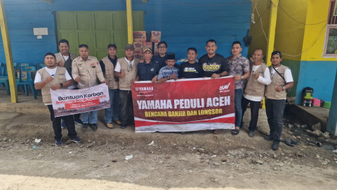 Yayasan Media Group Bersama Yamaha Indonesia Salurkan Bantuan untuk Korban Banjir di Bireuen