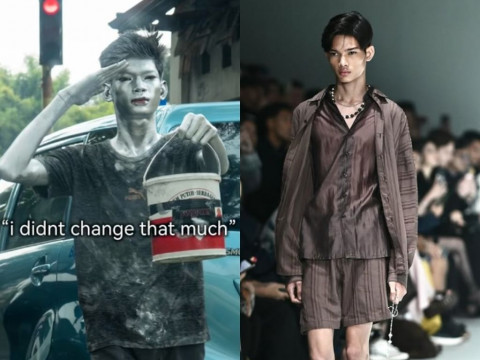 Dulu Manusia Silver di Jalanan, Michael Octavian Kini Jadi Model Profesional di Runway
