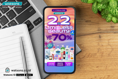 Diskon Hingga 70%, Watsons 2.2 Limitless Beauty Promo Februari 2026