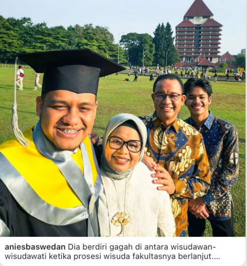 Anak Kedua Anies Lulus dari UI, Begini Profil dan Jejak Pendidikan Mikail Azizi Baswedan