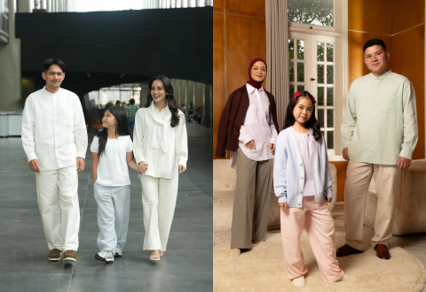 Intip Inspirasi Gaya Lebaran Keluarga Selebritas Bersama Uniqlo
