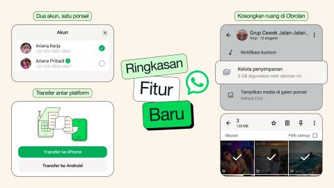 Beberapa Fitur Baru WhatsApp, Storage Lebih Hemat dan Bisa Dua Akun iOS