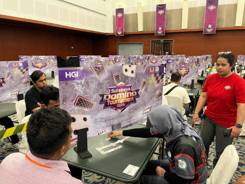 Rebut Hadiah Rp200 Juta, 1.500 Peserta Padati Surabaya Domino Tournament