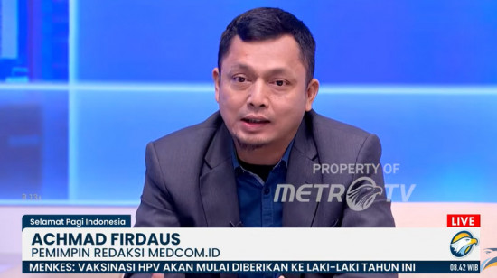 Pemred Medcom.id, Achmad Firdaus. Foto: Metro TV