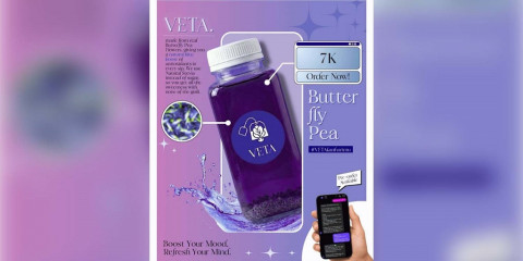 Melek Tanpa Gelisah, Mahasiswa IPB Bikin VETA Minuman dari Bunga Telang Pereda Stress