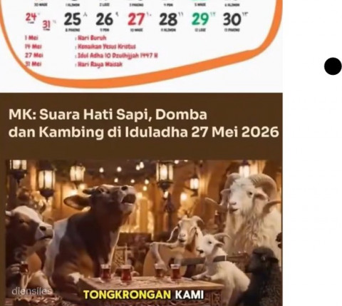 Idul Adha 2026 Jatuh 27 Mei, Netizen Kompak Teringat Lagu Viral Ini