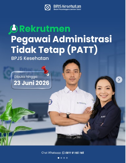BPJS Kesehatan Buka Lowongan Kerja PATT Tahap 2 Tahun 2026, Simak Syarat dan Cara Daftar
