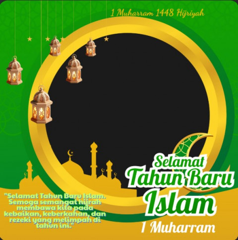 Sambut 1 Muharram 2026, Ini 20 Link Twibbon Tahun Baru Islam 1448 H Estetik dan Religius