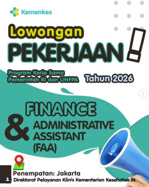 Lowongan Kerja Kemenkes 2026 Terbaru: Cari Posisi FAA dengan Gaji Rp5 Juta per Bulan