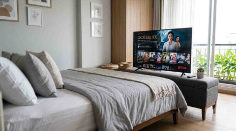 5 Ide Posisi TV di Kamar agar Nyaman Ditonton dari Tempat Tidur