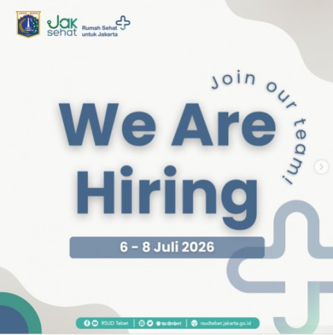 RSUD Tebet Buka Lowongan Kerja Petugas IPSRS Lulusan SMA/SMK, Intip Yuk!