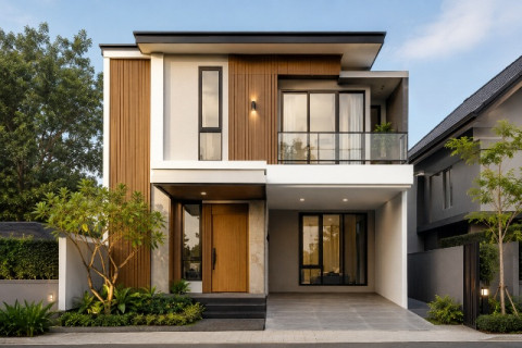 Desain Rumah 2 Lantai Minimalis Terbaru, Cocok untuk Lahan Sempit