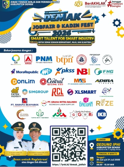 Ada 2.000 Lowongan Kerja! Job Fair Demak 2026 Digelar 30-31 Juli di Gedung IPHI