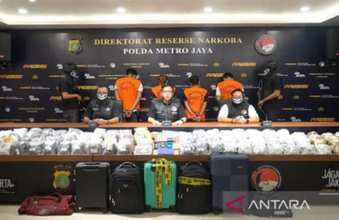 Polda Metro Bongkar Peredaran Narkotika Etomidate, Barang Bukti 8.698 Cartridge