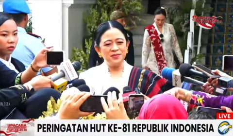 Puan Maharani Tampil Memukau Pakai Kebaya Modern Berbalut Kain NTT