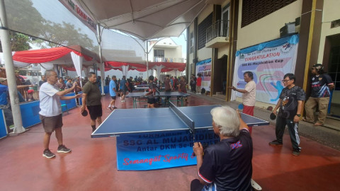 60 Tim Ramaikan Turnamen Tenis Meja, Olahraga dan Silaturahmi Jadi Satu