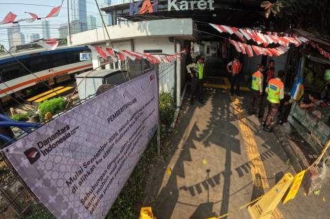 ​Stasiun Karet Resmi Ditutup, Penumpang KRL Dialihkan ke Stasiun BNI City