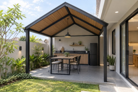 5 Model Gazebo Minimalis untuk Rumah, Bikin Halaman Makin Nyaman