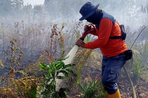 63 Hari Melawan Karhutla Kubu Raya, Air Jadi Musuh Utama