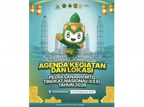 MTQ Nasional XXXI 2026 Digelar di Semarang: Jadwal, Cabang Lomba, dan Lokasi