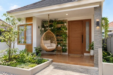 Teras Rumah Sempit Tetap Nyaman, Coba 5 Ide Ini